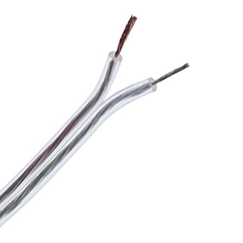 Conext Link Conext Link PSC24CGS-50 Parallel Gold Silver Speaker Cables Full Gauge Oxygen Free Copper Zip Wire (24 Gauge, 50 feet) (11342