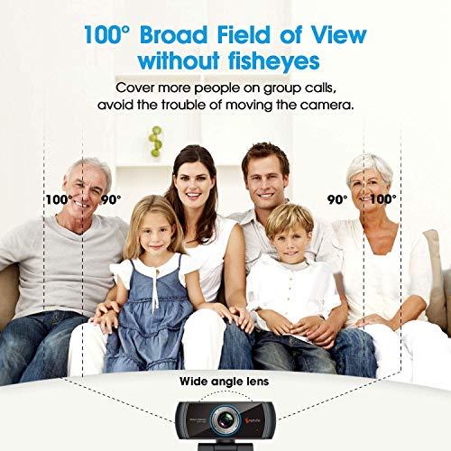 Angetube Angetube 1080P Webcam for Streaming, 920 PC Web Camera Calling Video Recording Cam for Windows Mac Conferencing Gaming Xbox Skype OBS Twitch Xsplit GoReact with Microphone & 100-Degree View Angle