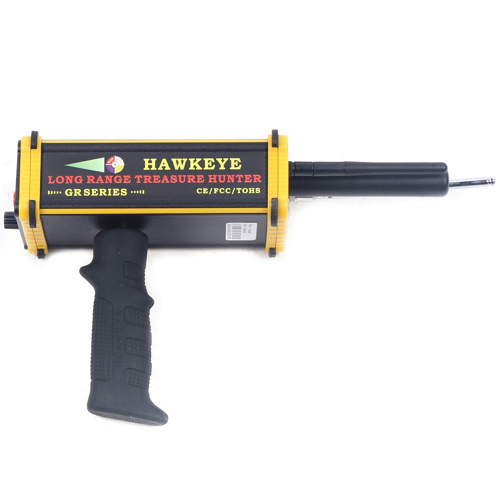 CNCEST CNCEST Gold Metal Detector Long Range Metal Finder Black Mini GR-100 Long Range King Detector Series for Gold Gem Minerals (GR-200)