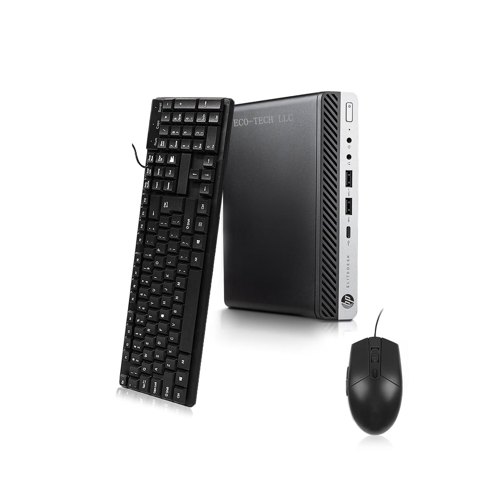 HP HP EliteDesk 800 G4 Mini Grade A Desktop, Intel Core i5-8500T Professor, 2.1 GHz, 16GB DDR4 RAM, 512GB SSD, Wi-Fi, Bluetooth, Windows 10 Pro 64 bit (Renewed)