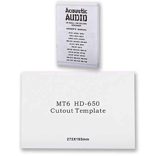 Acoustic Audio by Goldwood Acoustic Audio HD-650 in Wall 6.5" Speakers Home Theater Surround Sound 5 Pair Pack