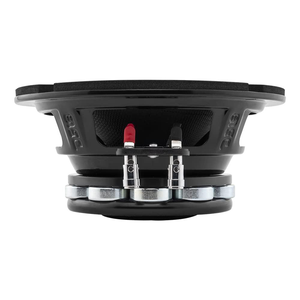 DS18 DS18 PRO-CF6.4NR 6.5 Inches Water Resistant Loudspeaker - Mid-Bass Carbon Fiber Cone and Neodymium Rings Magnet 500 Watts 4-Ohms - Ideal for Motorcycle & Motorsports (1 Speaker) (Renewed)