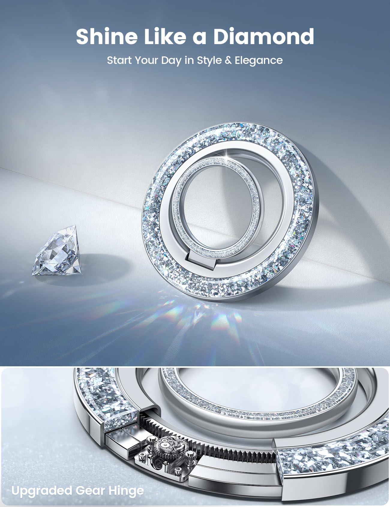 Lamicall Lamicall Magnetic Twinkle Ring Phone Holder + Tablet Stand