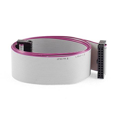 uxcell Uxcell a15112300ux1157 IDC Connector Flat Ribbon Cable, F/F 24 Pins, 2.54 mm Pitch, 1 m, 3 Pieces