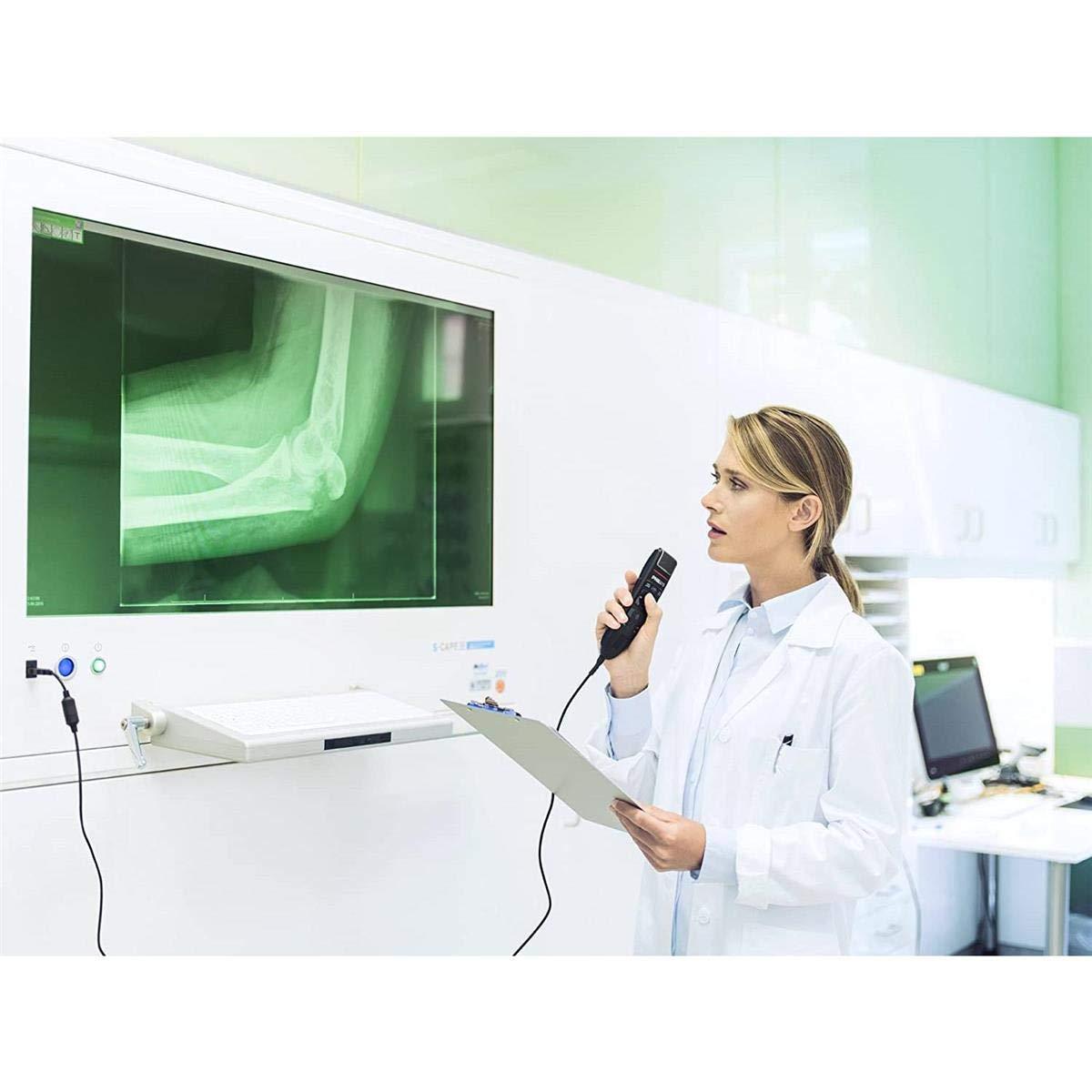 PHILIPS Philips SpeechMike Premium Touch USB Dictation Microphone for Crystal Clear Recording and Best Voice Recognition, Barcode Scanner, Sensory Control Panel and Press Buttons, Charcoal Grey SMP3800