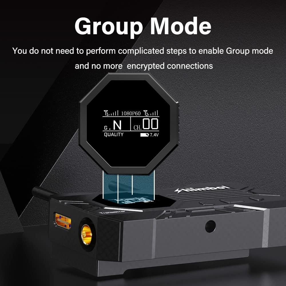 Shimbol Shimbol ZO1000 Wireless Video Transmission System, USB-C UVC Capture,1080P HDMI SDI Transmitter and Receiver, 0.08s Latency, 1000ft Range, 1 TX to 2 RX monioring,for Live Streaming