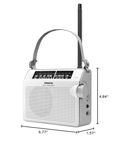 Sangean Sangean PR-D6WH AM/FM Compact Analog Portable Radio