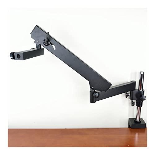 VAKUUM Lab Microscope Slides Articulating Pillar Stand Articulating Stand Zoom Microscope with Base Plate Microscope Parts (Color : FLB)