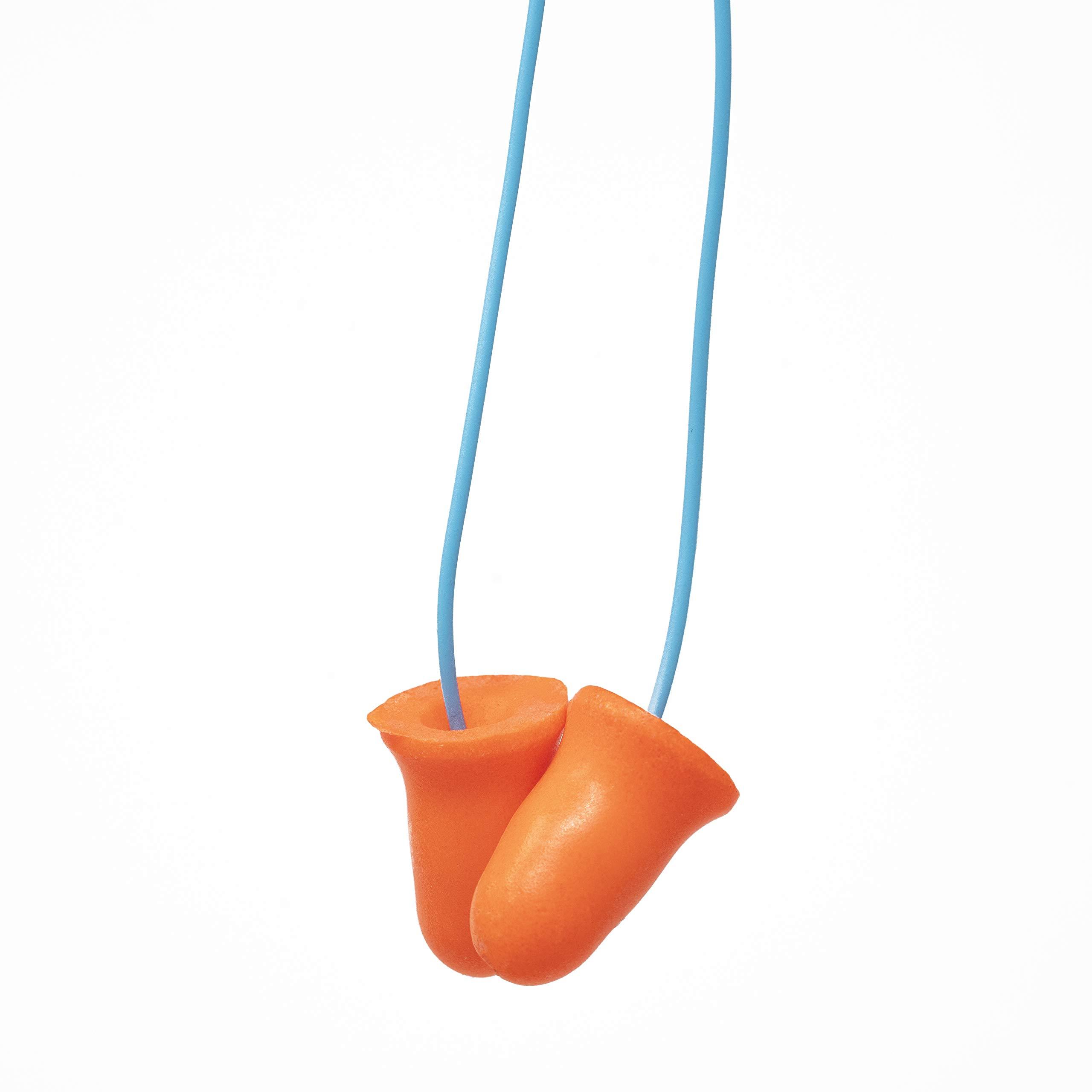 Plugfones Plugfones Basic Earplug-Earbud Hybrid - Noise Reducing Earphones - Orange