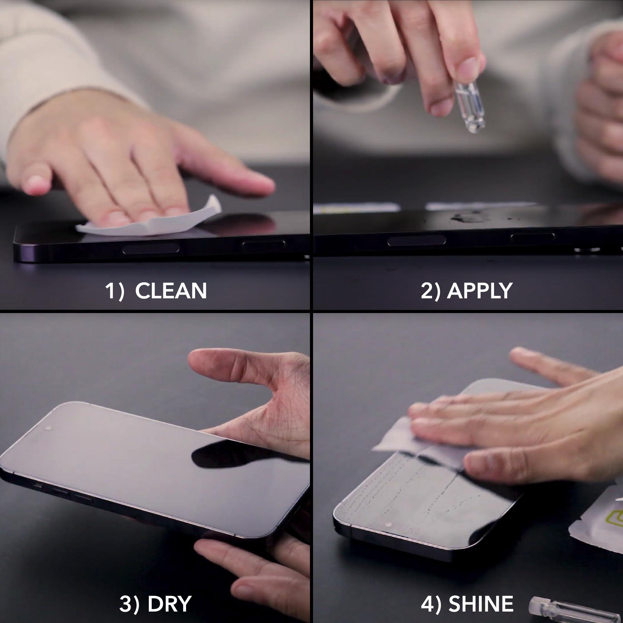 cellhelmet cellhelmet Liquid Glass Wipe On Extreme Glass Protection | Scratch & Shatter Protection | Universal Glass Screen Protector for Phones, and Smart Watches | $300 Repair Proection Guarantee