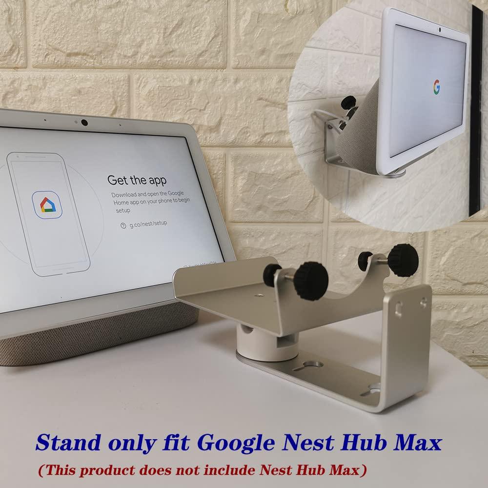 A-TOP ATOPCAENRT Wall Mount for Google Nest Hub Max, Wall Mount Bracket, Space-Saving Design for Home, Office, Kitchen, Bedroom, Compatible with Google Nest Hub Max 10" Display, Adjustable Viewing Angles
