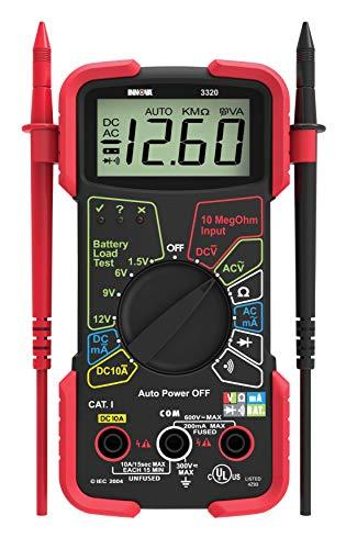 Innova INNOVA 3320 Auto-Ranging Digital Multimeter, Red & Black