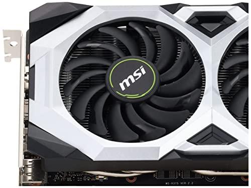 MSI MSI Gaming GeForce RTX 2060 6GB GDRR6 192-bit HDMI/DP 1710 MHz Boost Clock Ray Tracing Turing Architecture VR Ready Graphics Card (RTX 2060 Ventus GP OC)