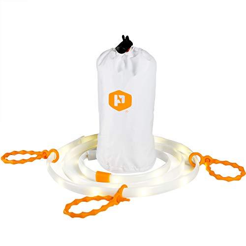 Power Practical Luminoodle XL PLus - The Original Portable LED Light Rope with USB Power Bank - 10 ft USB Waterproof String Lights - Rechargeable LED Lantern Kit