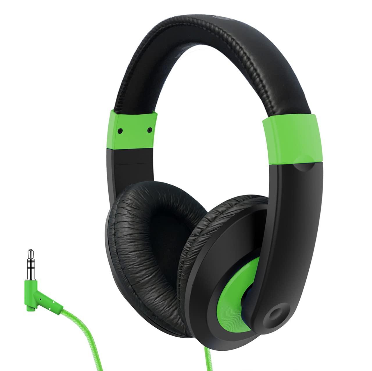 HamiltonBuhl HamiltonBuhl Smart-Trek Headphone with Color Accents - ST1GN, ST1BL (Green)