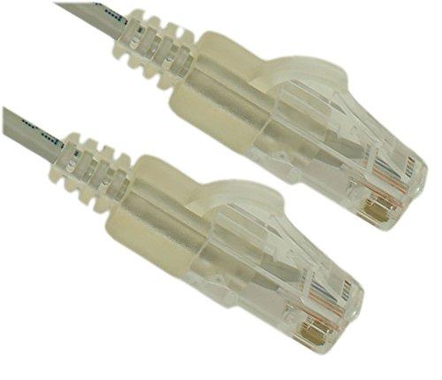 My Cable Mart MyCableMart 10ft Cat6 Slim Ethernet RJ45 Patch Cable, Stranded, Snagless Booted, Gray