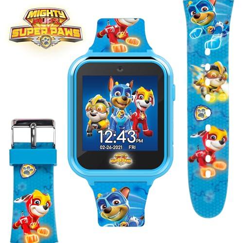Accutime PAW Patrol Kids Smartwatch - Interactive Fun with 10 Watch Faces, Games, Camera, Alarm, Step Counter & More - Mighty Pups Theme for Boys and Girls - Fits Wrists 5.5'' to 8.0"