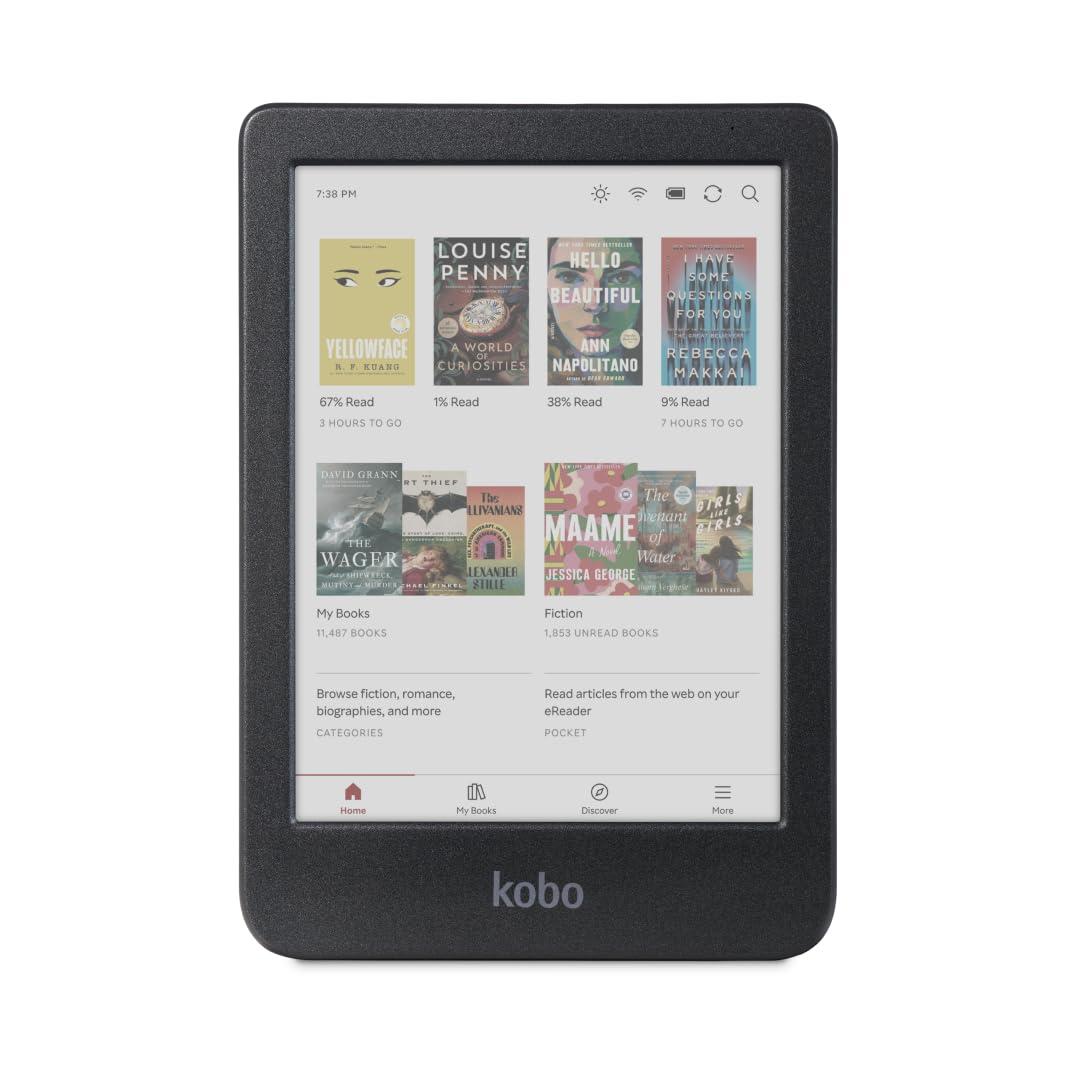 Kobo Kobo Clara Colour eReader with Case Bundle (Candy Pink SleepCover, Case Bundle)