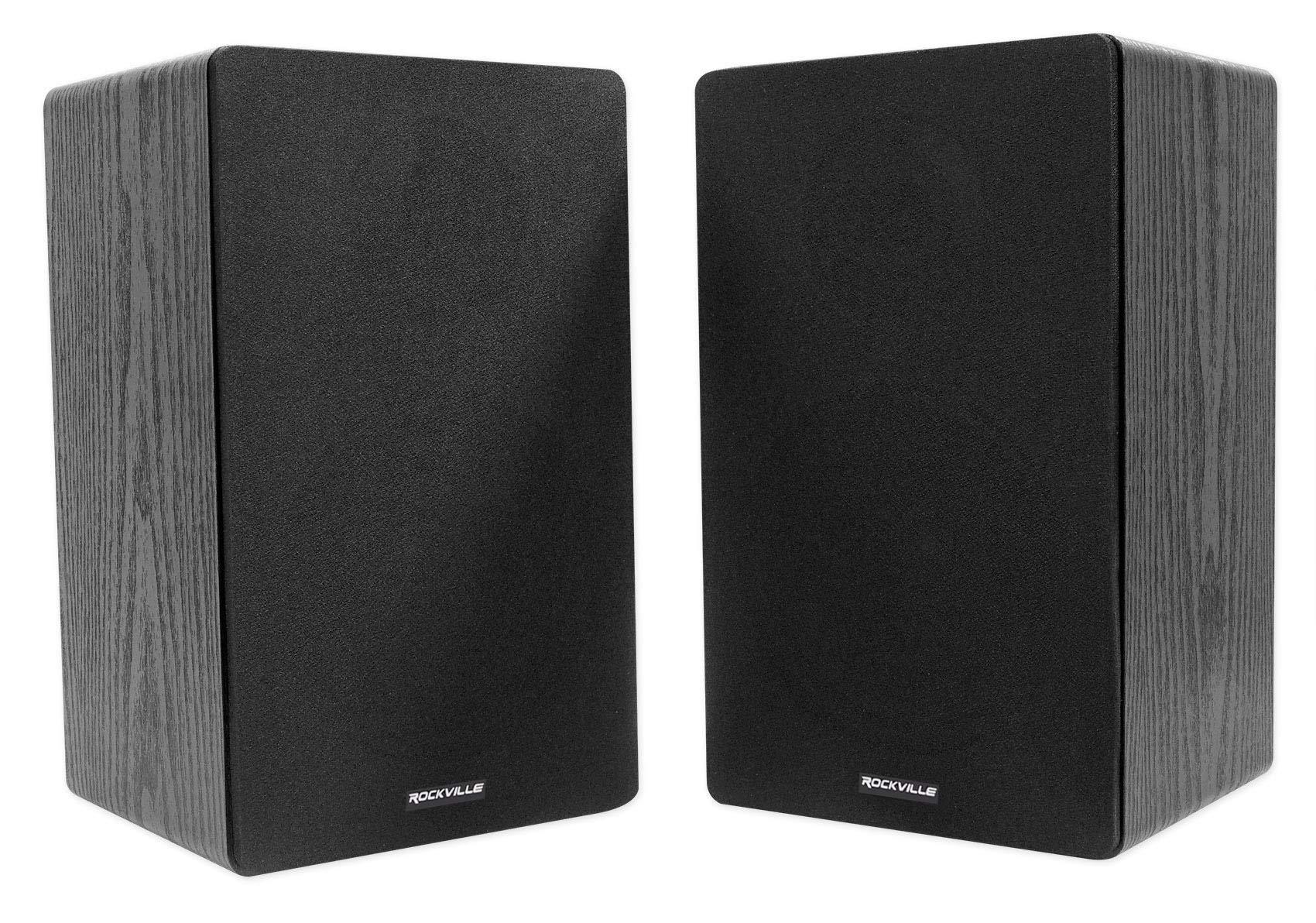 Rockville Rockville Pair RockShelf 68B 6.5" Home Bookshelf Speakers+Adjustable Stands