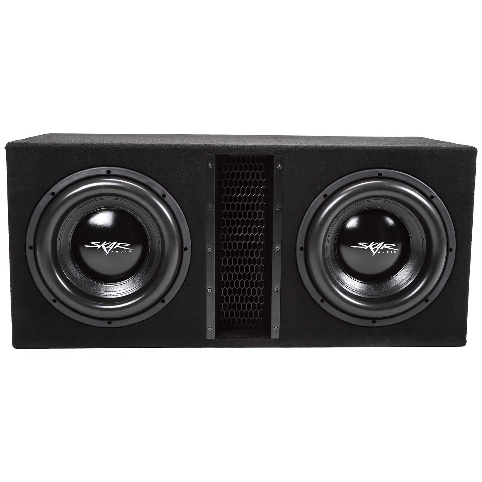 Skar Audio Skar Audio Dual 12\" 5000W Loaded EVL Series Vented Subwoofer Enclosure | EVL-2X12D4