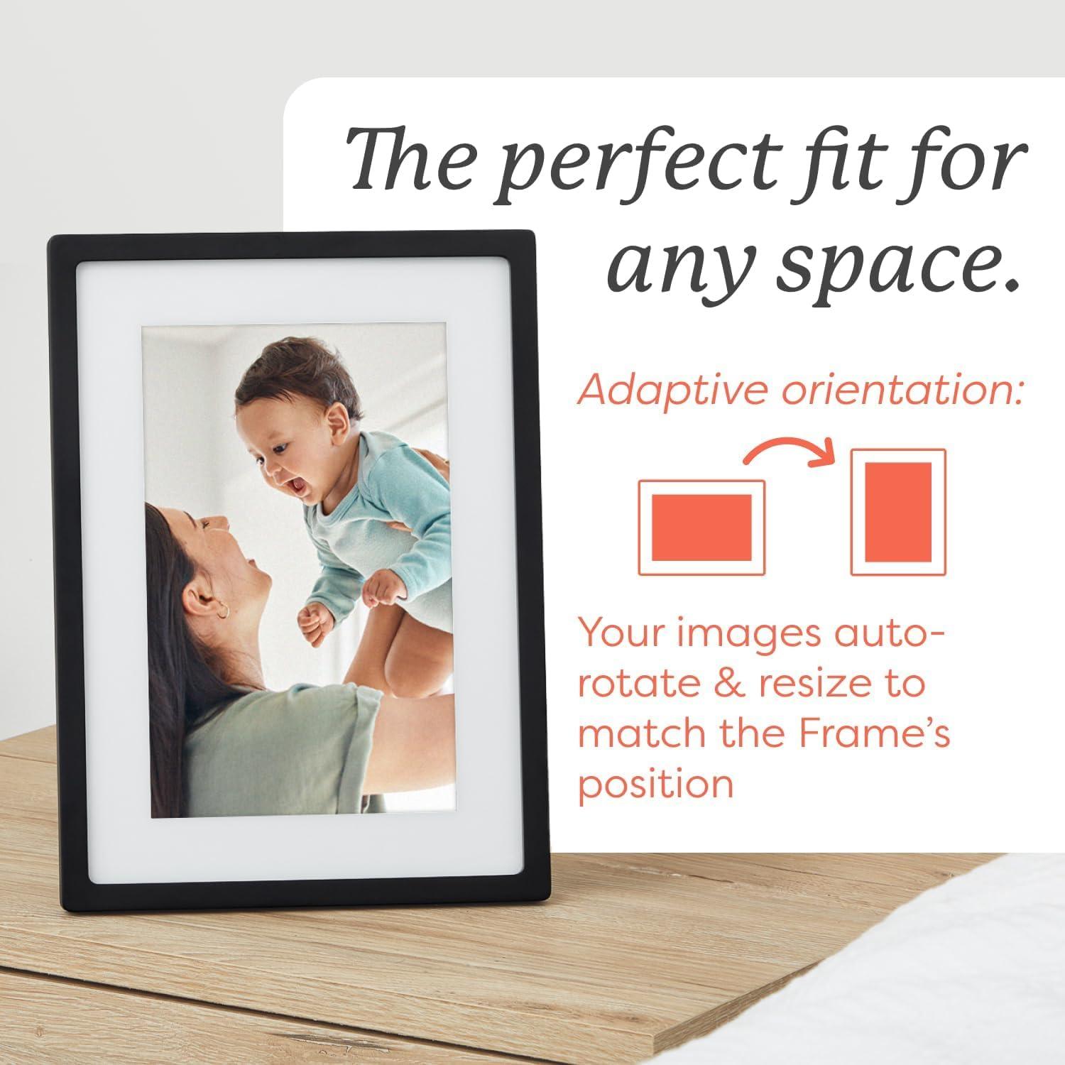 Skylight Skylight Frame WiFi Digital Picture Frame Customer Support, Touch Screen Digital Photo Frame with Easy Setup, Photo Gifts for Parents and Grandparents - 10 Inch Black