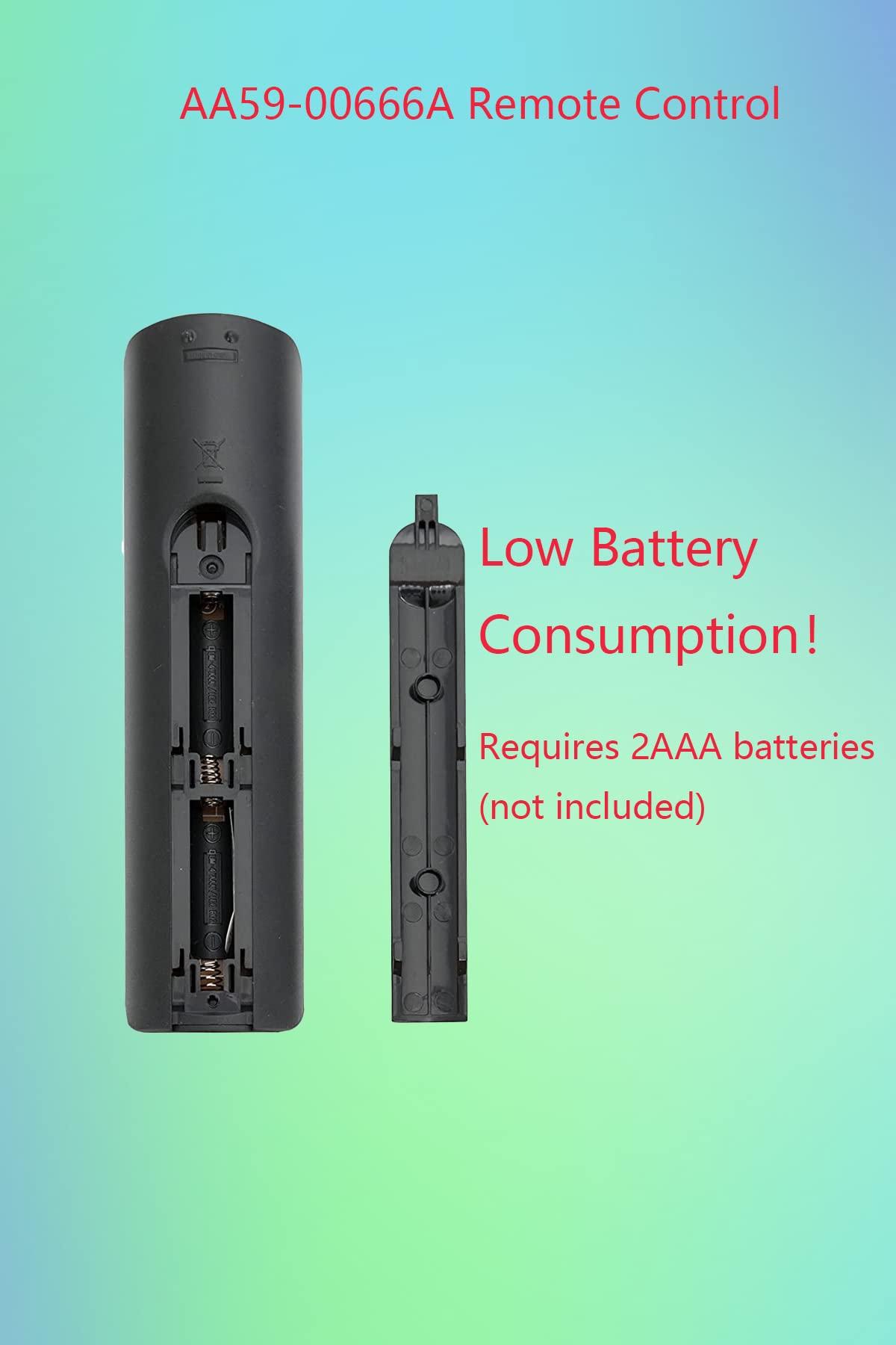 GHUST GHUST AA59-00666A Remote Control Replacement for Samsung LCD LED HD TV UN46EH5000 UN46EH5050F UN46EH6000 UN46ES6003F UN55EH6001F UN50EH6000 UN55EH6000 UN55ES6003F UN60ES6003F UN60EH6003