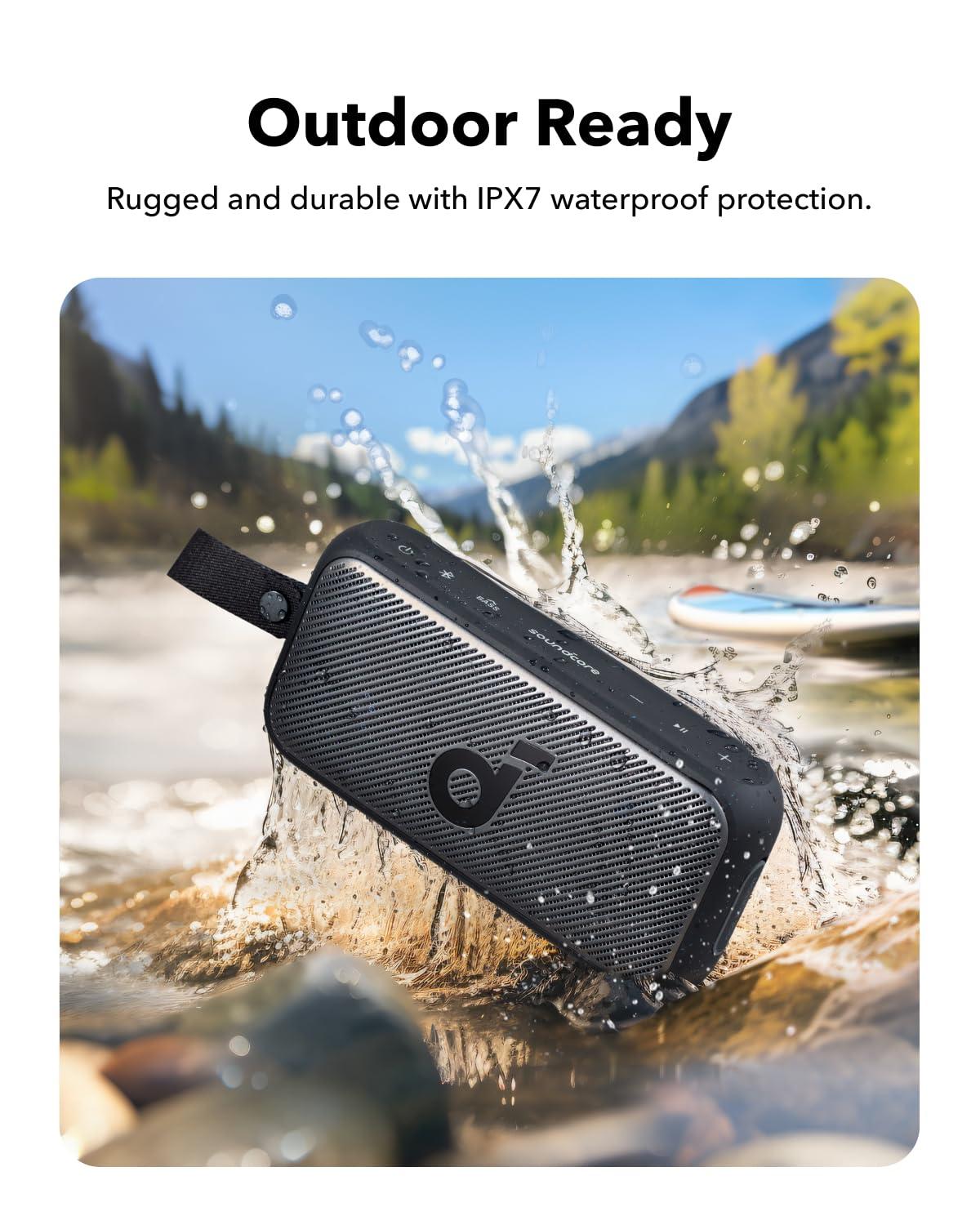 Soundcore Soundcore Motion 300 by Anker, Bluetooth Speaker, Wireless Hi-Res Portable Speaker, IPX7 Waterproof, BassUp, Bluetooth 5.3, 30W Stereo Sound, 13H Playtime for Home, Shower, Outdoor, and Travel