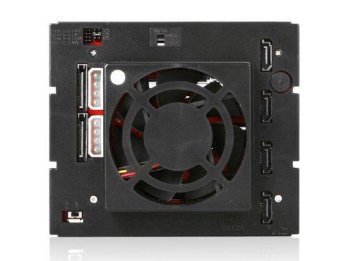 iStarUSA Group iStarUSA Group 3x5.25 to 4x3.5 SATA Cage- Red (BPU-340SATA-RED)