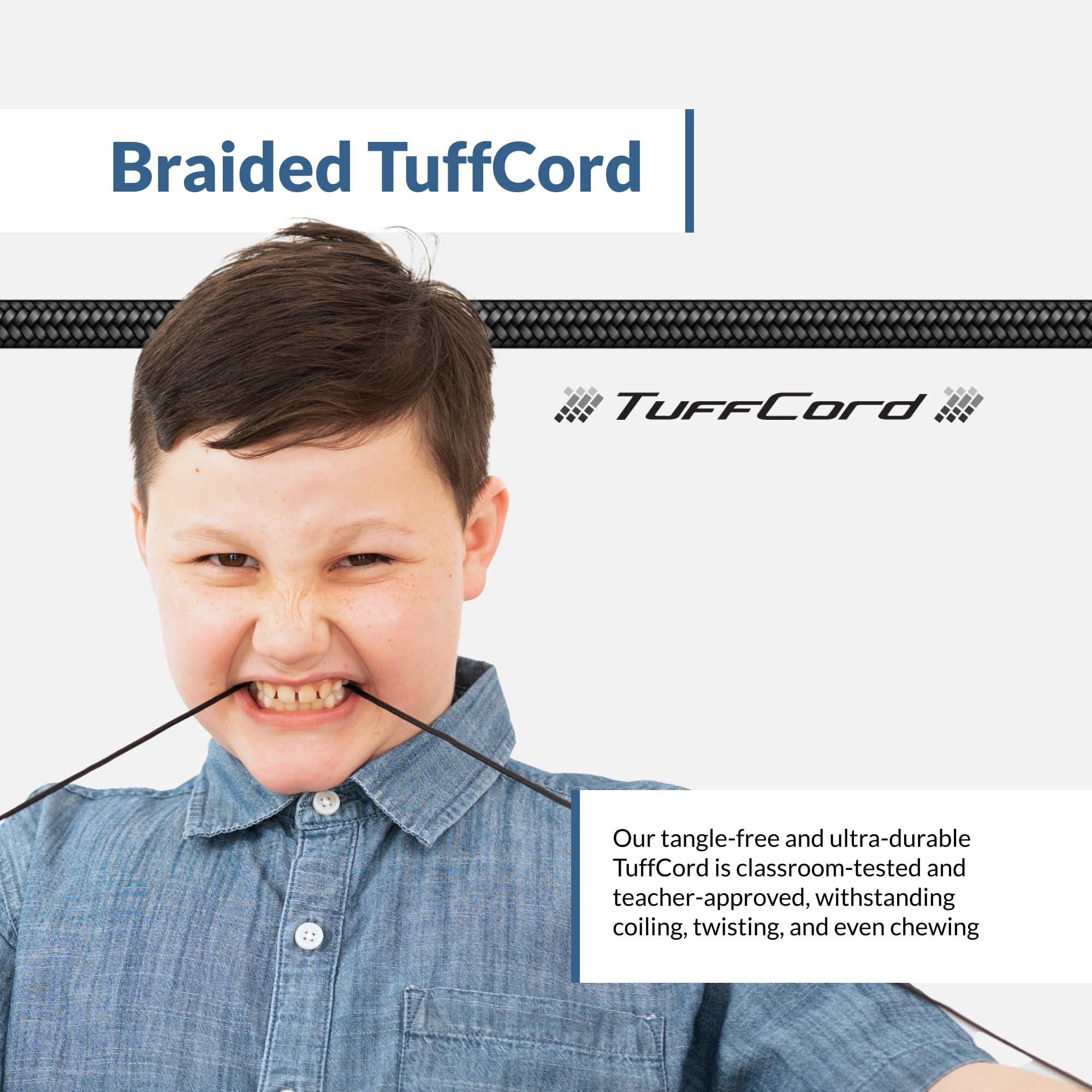 Cyber Acoustics Cyber Acoustics Lightweight 3.5mm Headphones (ACM-4004-5) - Great for use with Cell Phones,Tablets, Laptops, PCs, Macs - 5 Pack