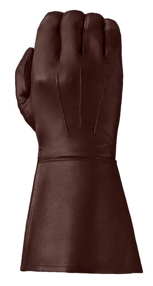 Tough Gloves Tough Gloves Enforcer Unlined Leather Gauntlet, TD650HP Black Size 10