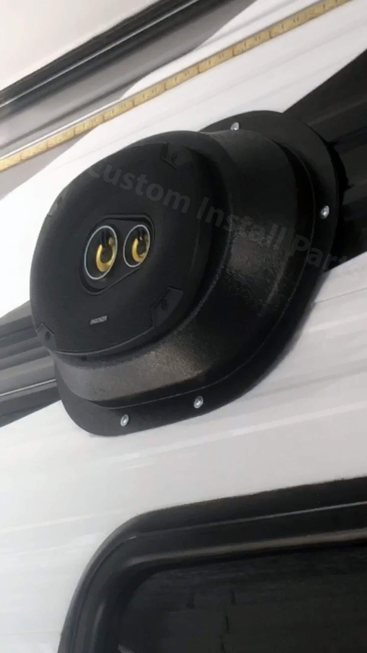 Custom Install Parts Custom Install Parts W69 Universal Angled Speaker Enclosures Boxes Pods Surface Mount for Install of 6 x 9 Speakers