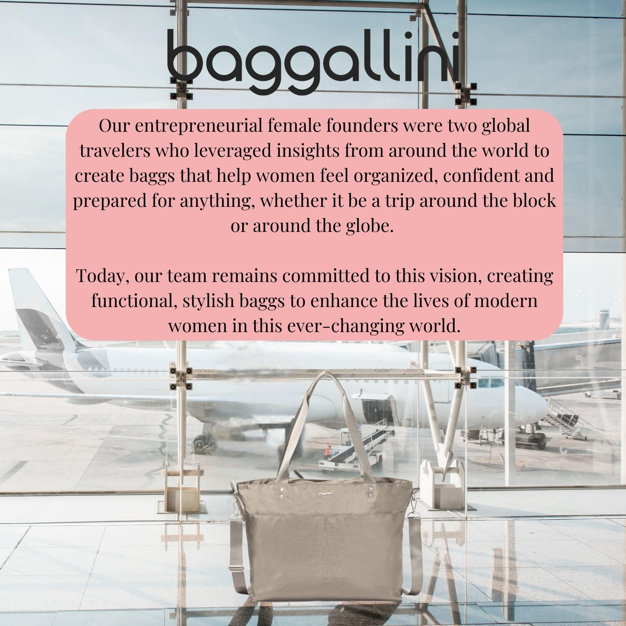 Baggallini Baggallini Carryall Laptop Tote - Medium 12x19 Inch Travel Crossbody Shoulder Bag