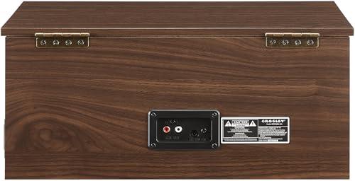 Crosley Crosley CR7023A-WA Serenade 8-in-1 Vinyl Record Player with 3-Speed Turntable, Bluetooth, AM/FM Radio, CD, Cassette, and Aux-in, Walnut