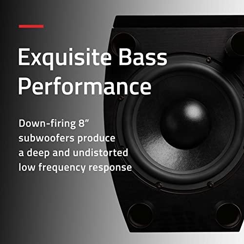 Fluance Fluance Reference High Performance Surround Sound Home Theater 5.0 Channel Speaker System Including 3-Way Floorstanding Towers, Center Channel, and Rear Surround Speakers - Black Ash (XL8HTB)