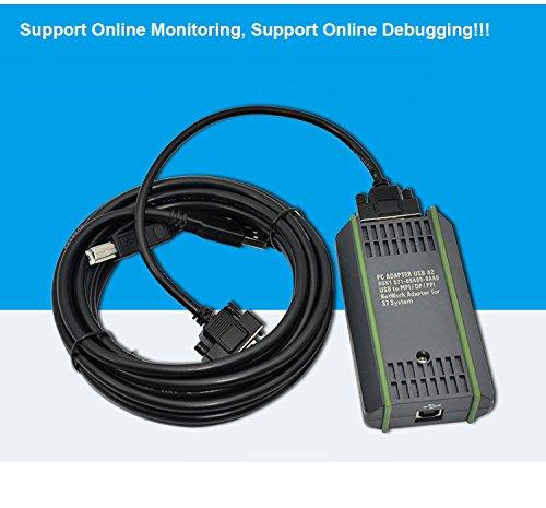 AMSAMOTION AMSAMOTION USB-MPI for Siemens S7-200 300 400 PLC 6GK1571-0BA00-0AA0 PC Adapter USB Port Programming Cable 6GK1571 0BA00 0AA0 Download Line