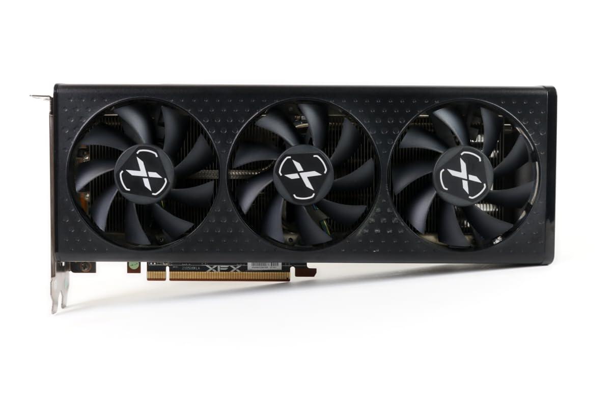 XFX XFX Speedster QICK308 Radeon RX 6600 XT Black Gaming Graphics Card with 8GB GDDR6 HDMI 3xDP, AMD RDNA 2 RX-66XT8LBDQ (Renewed)