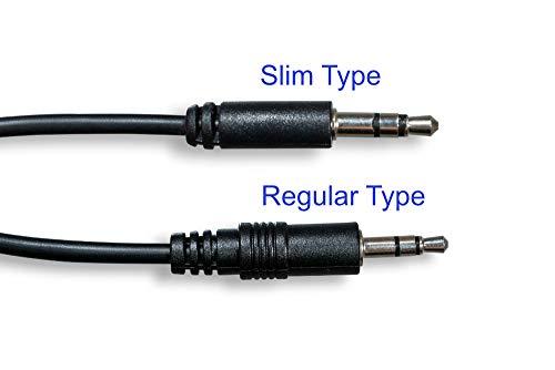 Cablelera Cablelera ZAVD32C3-06 3.5mm Stereo Slim Audio Cable M/F Extension 6' 28AWG