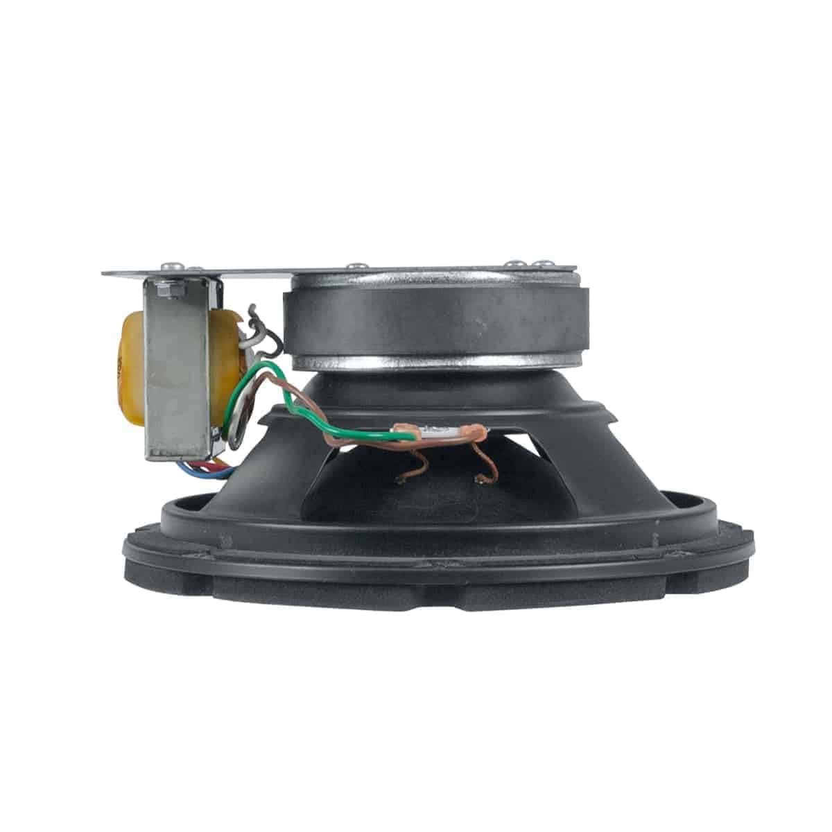Lowell Lowell 8A50-T870-S 8-Inch Coaxial Speaker with 70V 8W Transformer, Shallow Mount; 8-Inch 50W Coaxial Driver; 4.10 Inches Mounting Depth; 90.6 dB Sensitivity; 90 Degree Conical Dispersion Angle