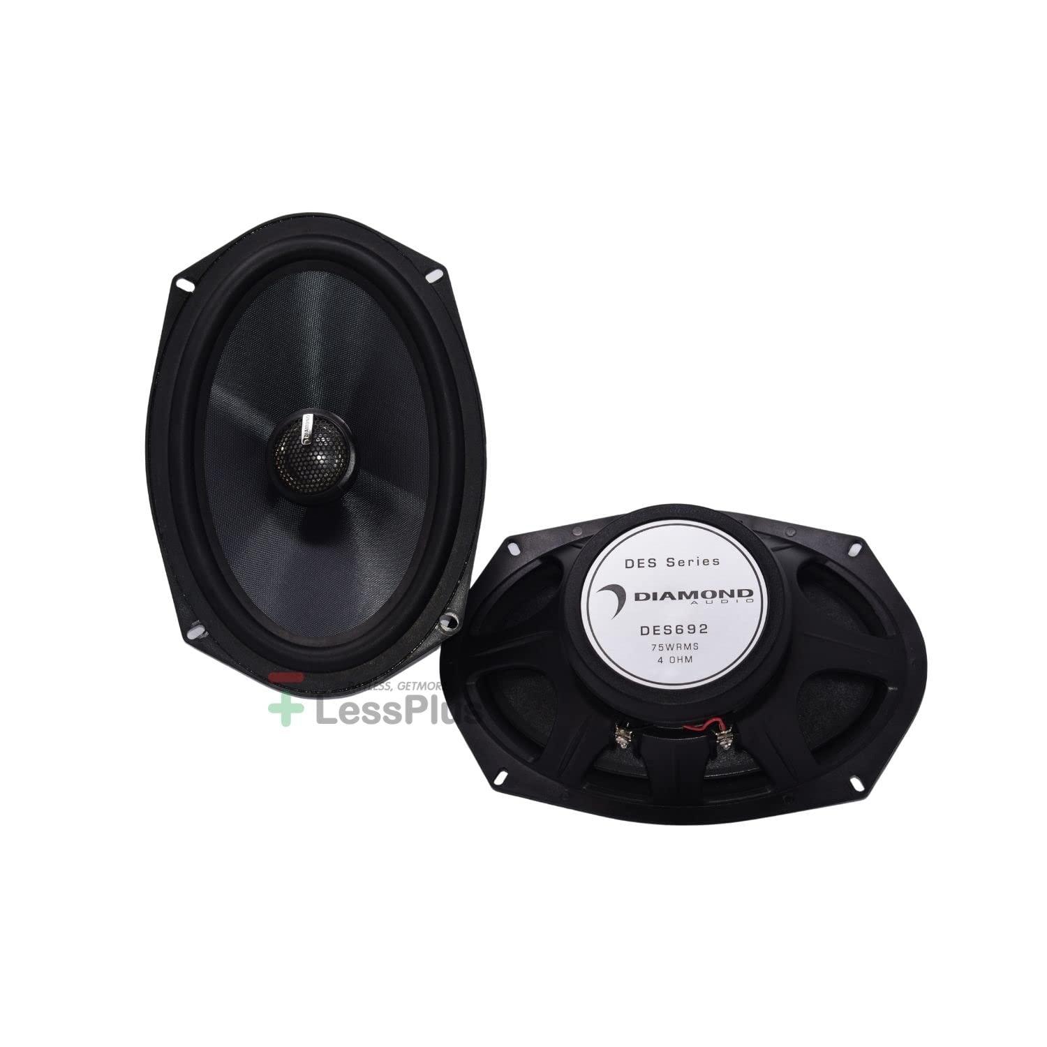 Diamond Audio Diamond Audio DES692 6"x9" 75W RMS Elite Series 2-Way Coaxial Speaker System