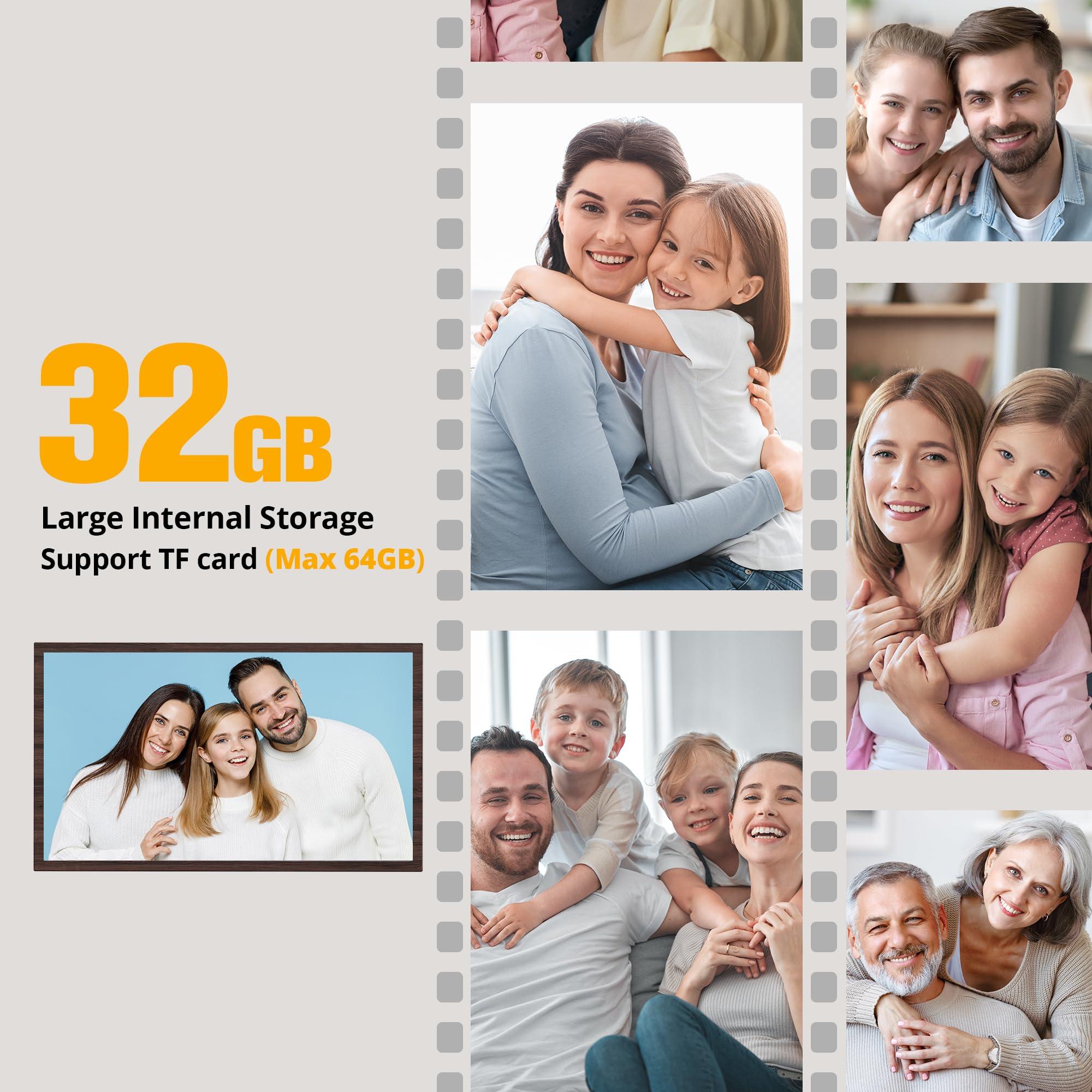 Dragon Touch Dragon Touch Large Digital Picture Frame 21.5 inch Screen WiFi Digital Photo Frame Display, 32GB Storage, Auto-Rotate, Share Photos via App, Email, Cloud, Classic 21Not Touchscreen