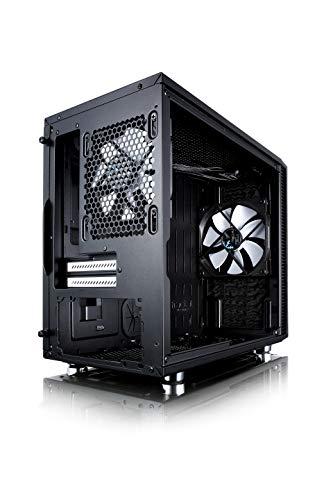 Fractal Design Fractal Design Nano S Window - Mini Tower Computer Case - ITX - Optimized for High Airflow and Silent Computing with ModuVent Technology -2X Fractal Dynamix X2 GP-14 Fans Included -Black Window