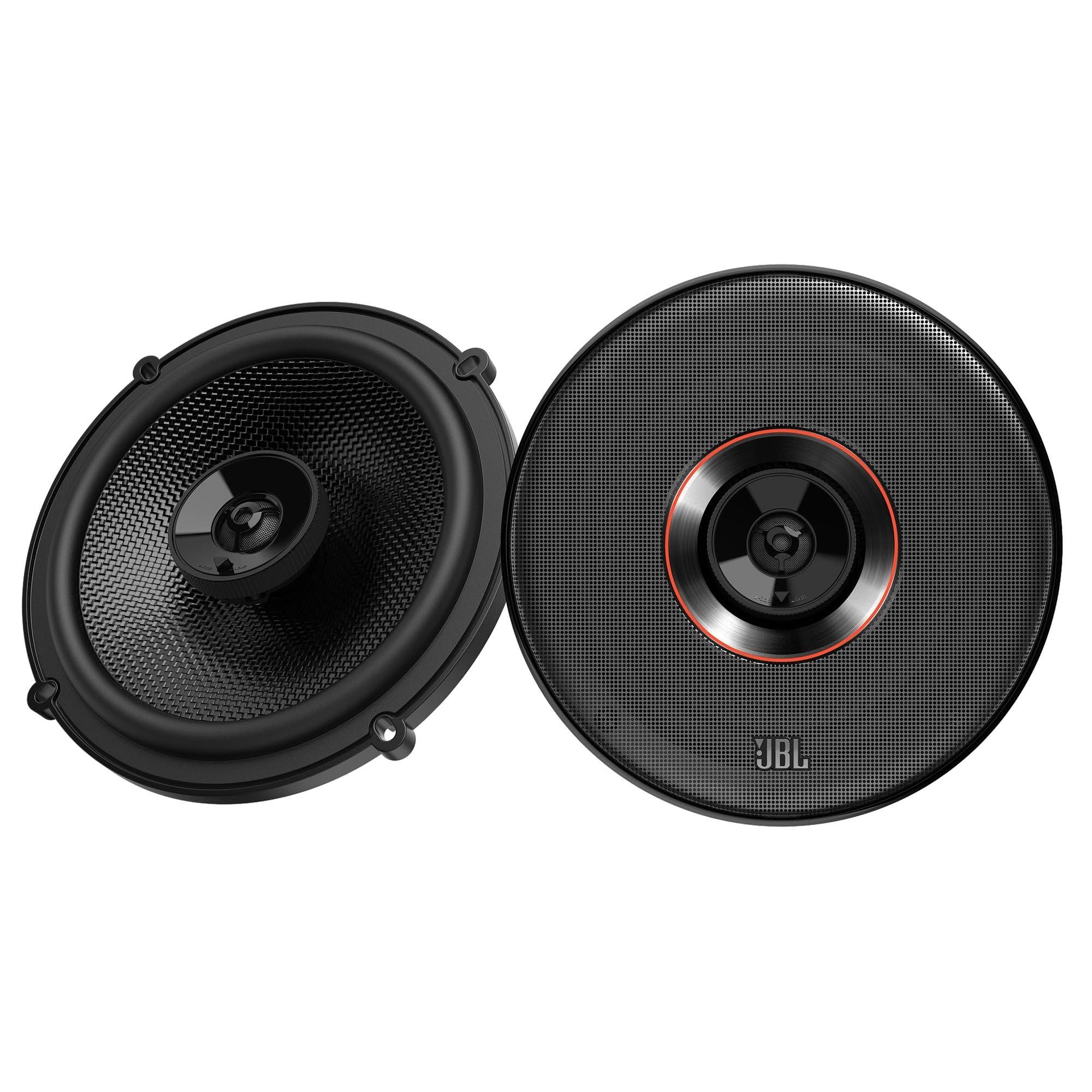 JBL JBL CLUB-64SQ Club Series 6.5" Two-Way Premium Car Audio Speaker Speakers, Pair with RKFR6 Fast Rings 6" & 6.5"