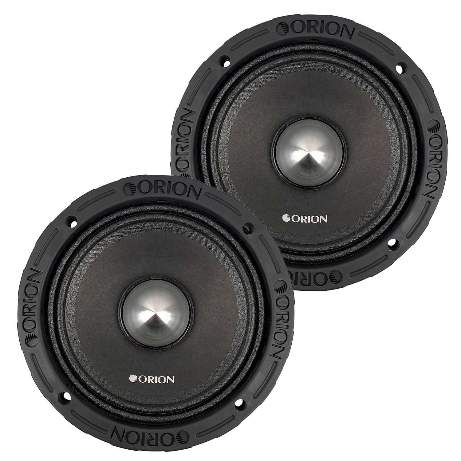 ORION ORION HCCA654NHP HCCA Series 6.5 Ultra Efficient Neodymium Midrange Loudspeakers, 1800W Max Power, 450W RMS, 4 Ohm, 2 Voice Coil - High Output Pro Car Audio Stereo, Premium Quality Speakers (Pair)