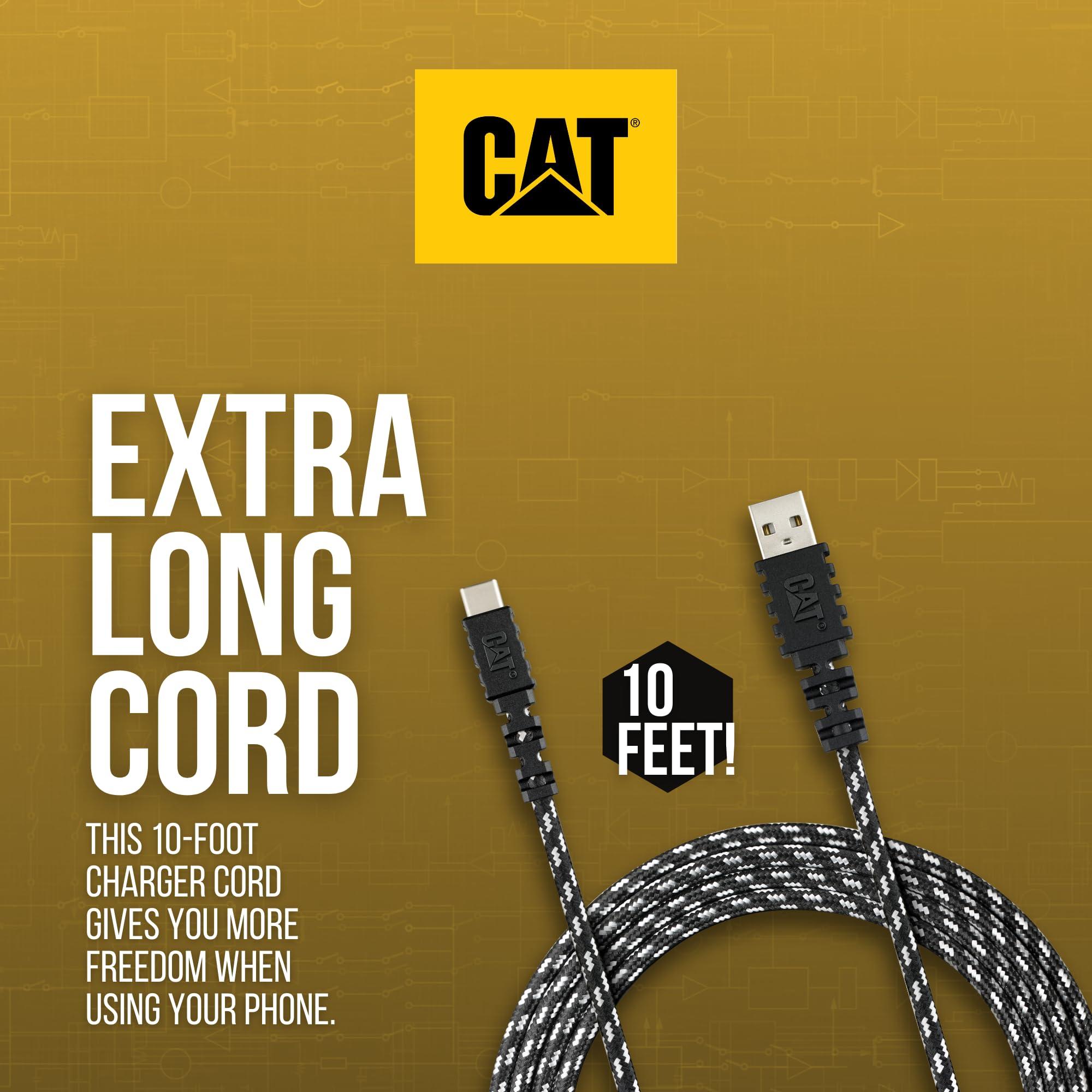 CAT CAT USB C Charger Cable - Fast Charging 10 ft Long - USB A Male to USB C - Certified Ultra Strong + Durable Charging Cable