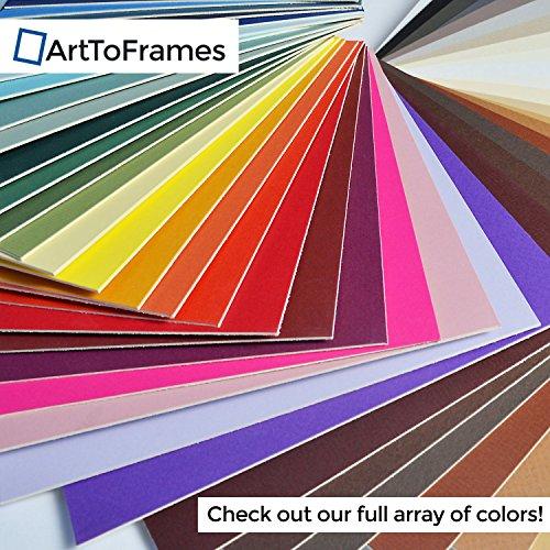 ArtToFrames 18x35 Smooth Black / Black Custom Mat for Picture Frame with 14x31 opening size (Mat Only, Frame NOT Included)