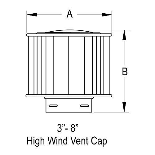DuraVent 269807 7\" High Wind Cap- B-Vent