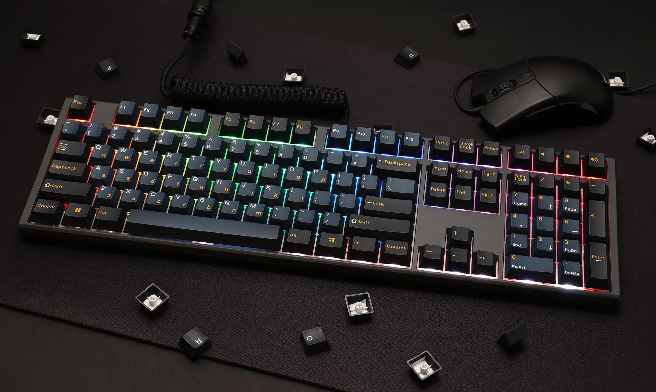 Ducky Ducky One 3 Pro Nazca 8K Hotswap RGB Triple Shot PBT Mechanical Keyboard - Cherry MX2A Speed Silver