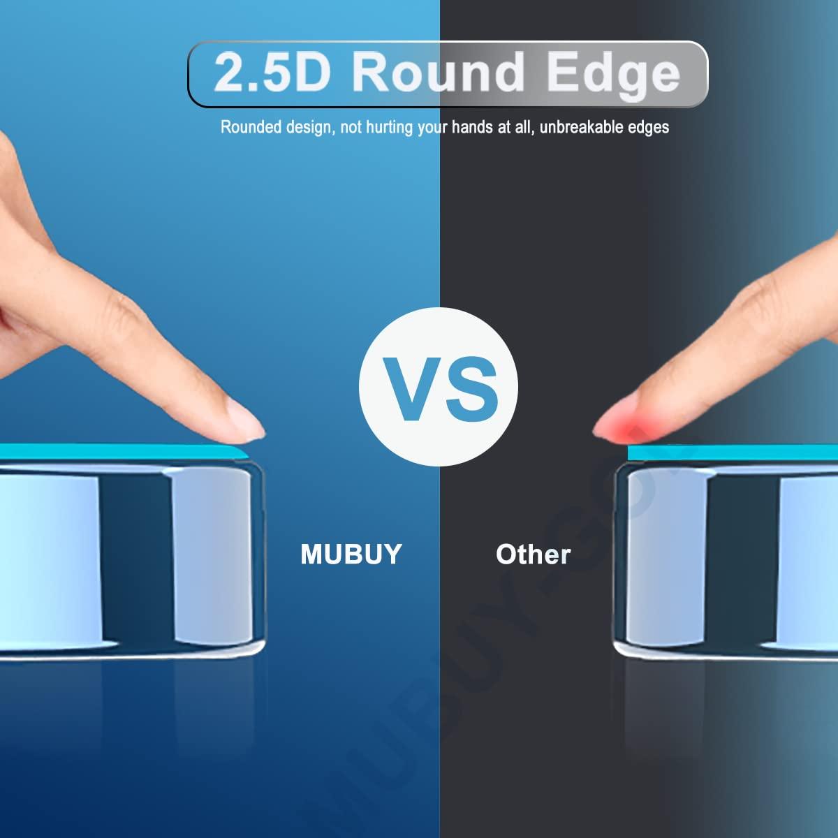 MUBUY-GOL Tempered Glass Screen Protector for MacBook Pro 13 Inch M2 M1 (2023-2016), MacBook Air 13 M1 (2021-2018), Mac Pro 13 MA2338 A2289 A2251 A2159 A1706 A1708, Mac Air 13 A2337 A2179 A1932, No Bubble