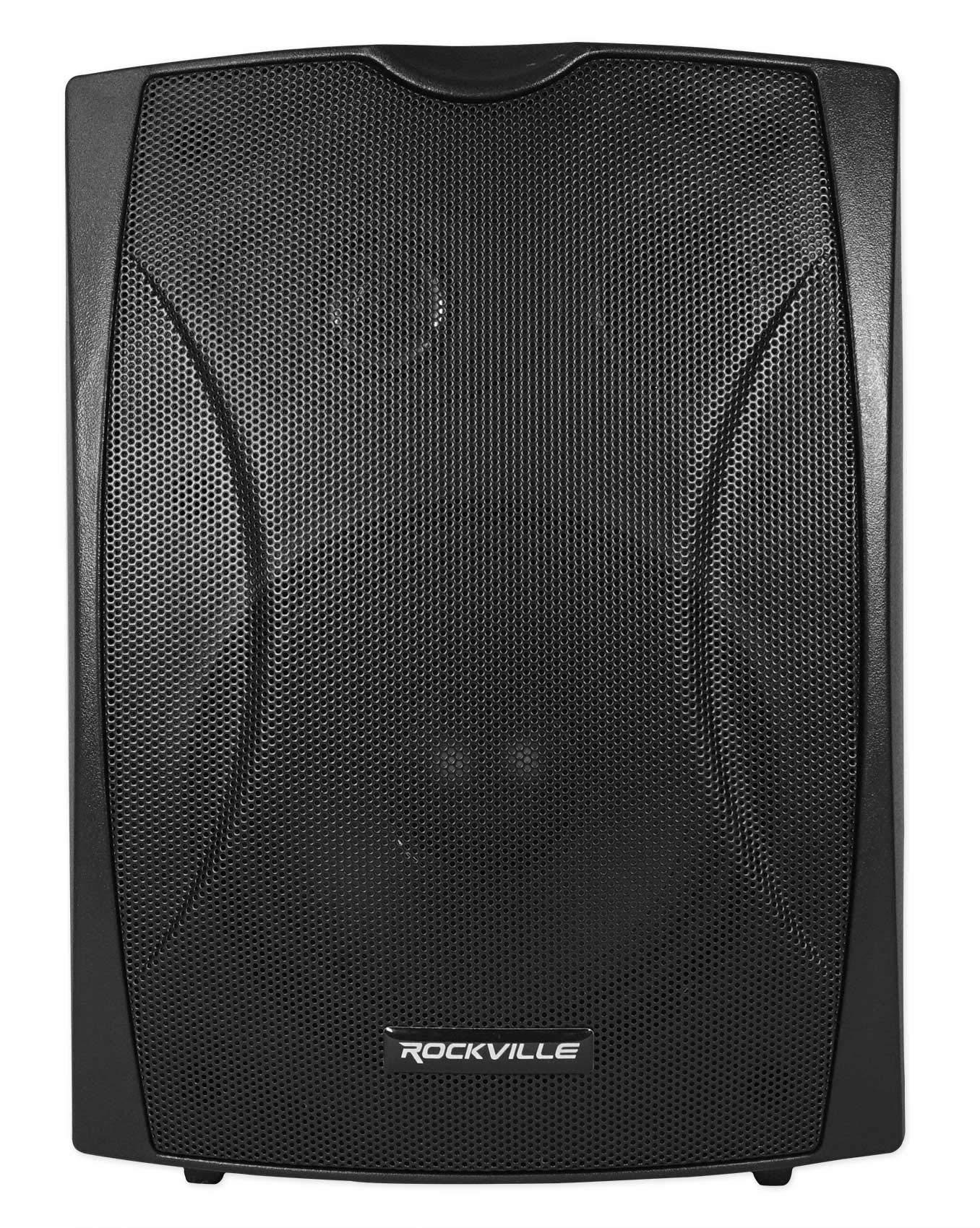 Rockville Rockville (4) WET-6B 70V 6.5" IP55 Commercial Indoor/Outdoor Wall Speaker - Black