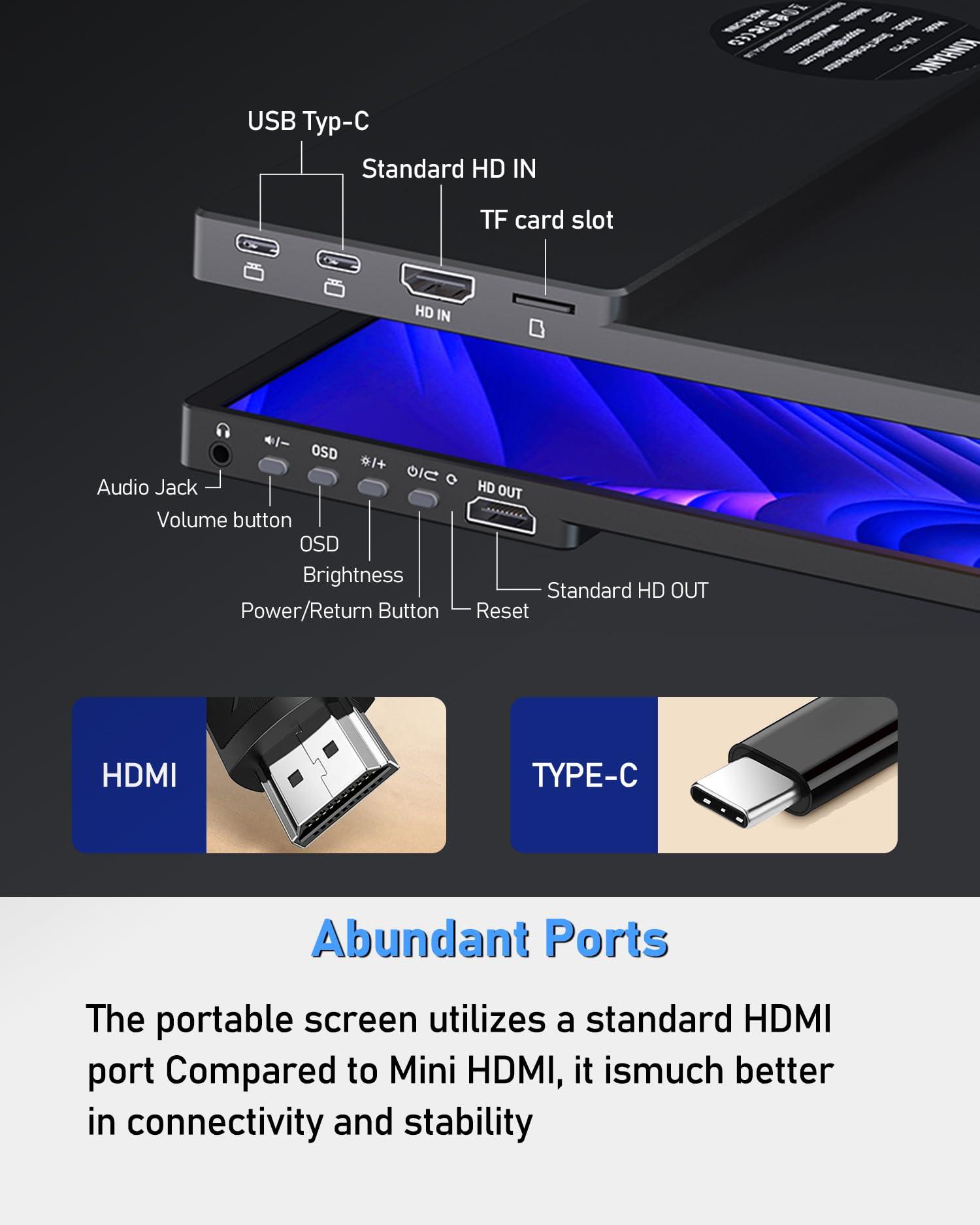 PAGEPINMU PAGEPINMU 16" Smart Portable Monitor with Google TV OS, 2.5K QHD (2560x1600) 144Hz Display, 500 Nits Brightness, 100% sRGB, Wi-Fi/Bluetooth, USB-C/HDMI External Screen for Laptop/PC/Gaming Console